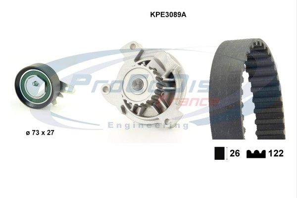 PROCODIS FRANCE Водяной насос + комплект зубчатого ремня KPE3089A